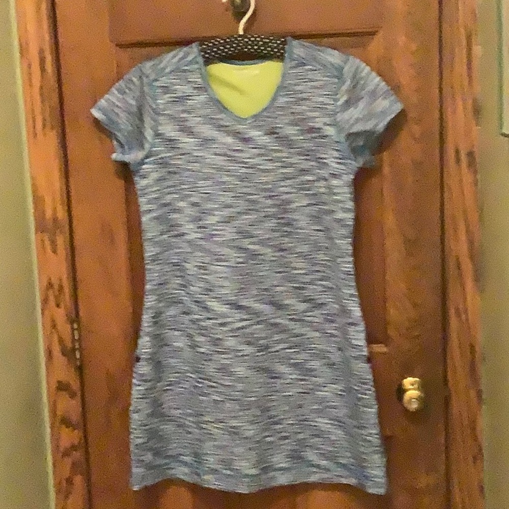 Tonic cycling dress. Size M. Blueish print. Worn once